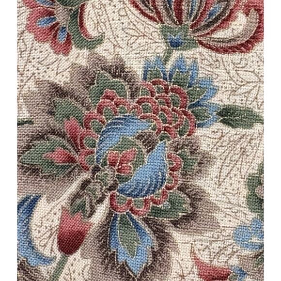 Vtg Hoffman Floral Paisley Fabric Gold Screenprint 44x112" 3yds Estate Quilt Sew - Picture 3 of 3